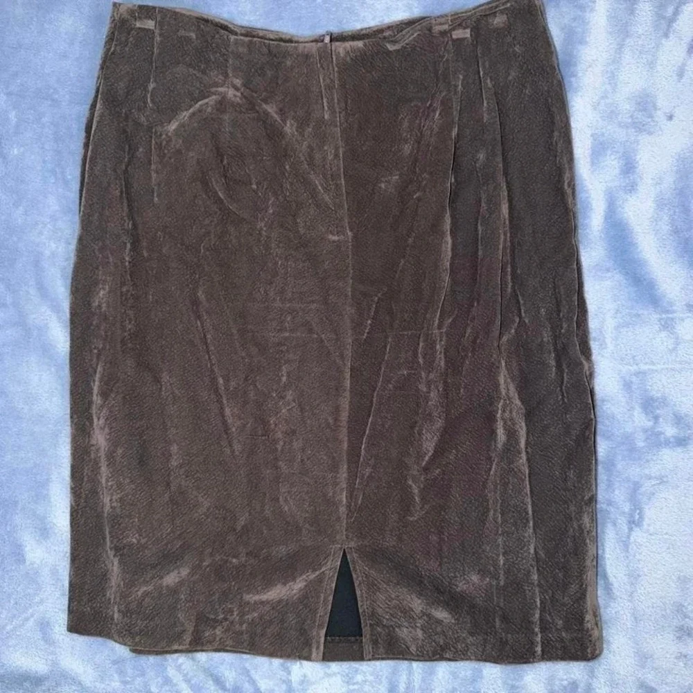 Vintage Anna Gray suede jacket and‎ gray skirt women Size L both items